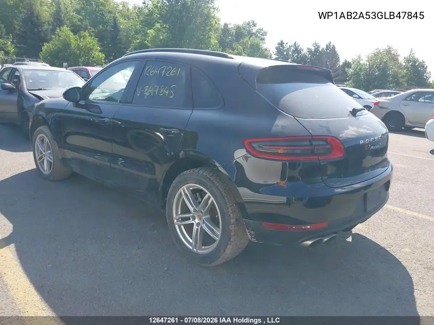2016 Porsche Macan S VIN: WP1AB2A53GLB47845 Lot: 12647261