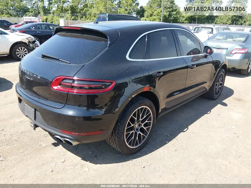 2016 Porsche Macan S VIN: WP1AB2A54GLB57106 Lot: 45396140