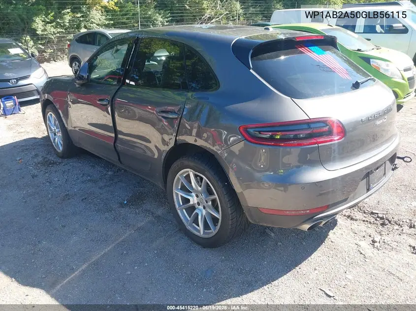 2016 Porsche Macan S VIN: WP1AB2A50GLB56115 Lot: 45415220