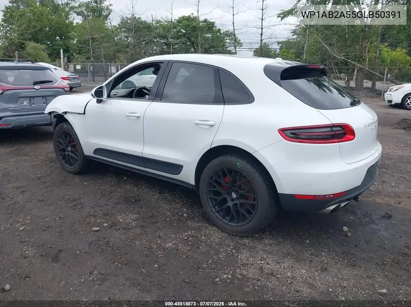 2016 Porsche Macan S VIN: WP1AB2A55GLB50391 Lot: 45515873