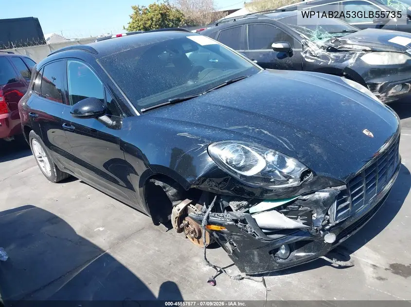 2016 Porsche Macan S VIN: WP1AB2A53GLB55735 Lot: 45557577