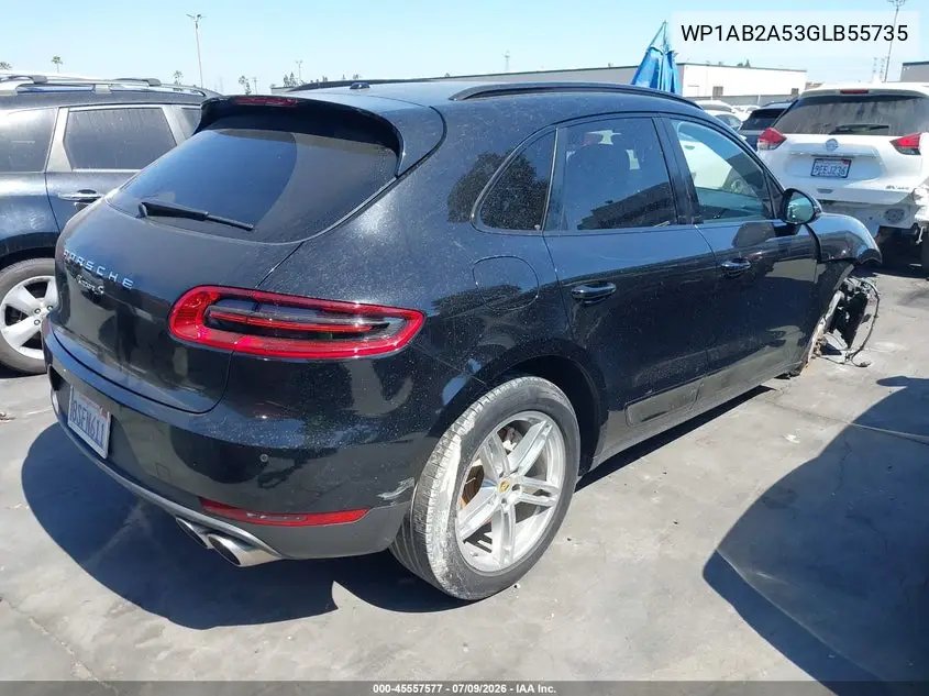 2016 Porsche Macan S VIN: WP1AB2A53GLB55735 Lot: 45557577