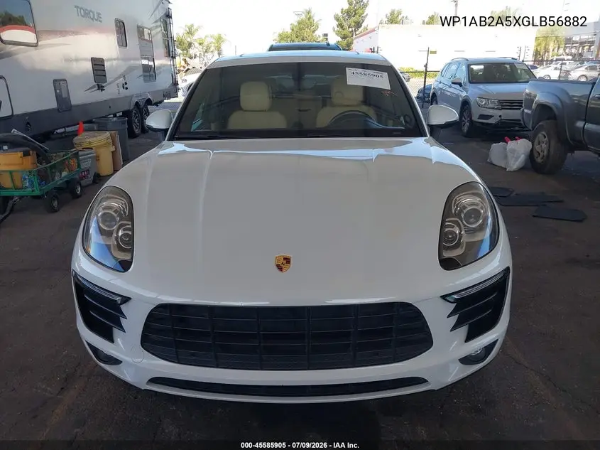 2016 Porsche Macan S VIN: WP1AB2A5XGLB56882 Lot: 45585905