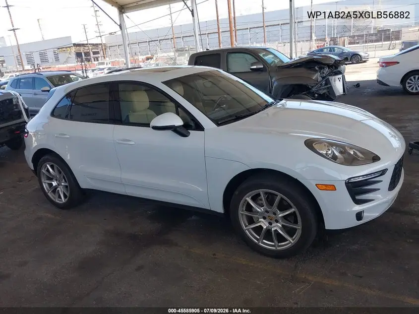 2016 Porsche Macan S VIN: WP1AB2A5XGLB56882 Lot: 45585905