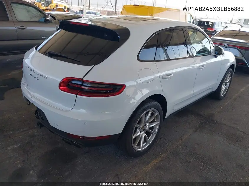 2016 Porsche Macan S VIN: WP1AB2A5XGLB56882 Lot: 45585905