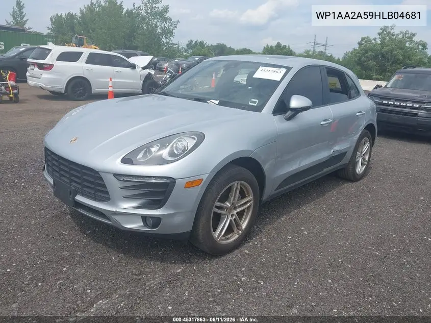 2017 Porsche Macan VIN: WP1AA2A59HLB04681 Lot: 45317863