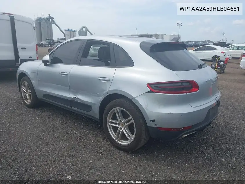 2017 Porsche Macan VIN: WP1AA2A59HLB04681 Lot: 45317863