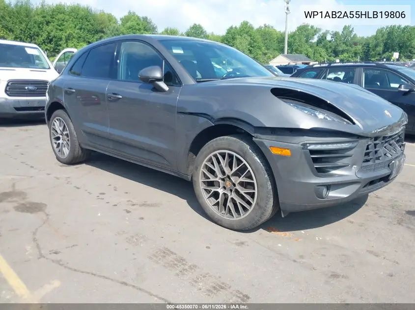 2017 Porsche Macan S VIN: WP1AB2A55HLB19806 Lot: 45350070