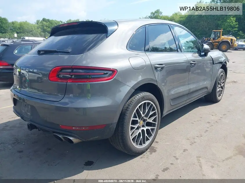 2017 Porsche Macan S VIN: WP1AB2A55HLB19806 Lot: 45350070