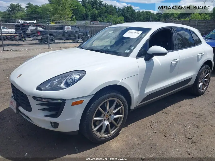 2017 Porsche Macan VIN: WP1AA2A59HLB04020 Lot: 45389555