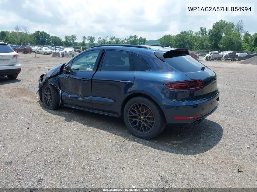 2017 Porsche Macan Gts VIN: WP1AG2A57HLB54994 Lot: 45504022