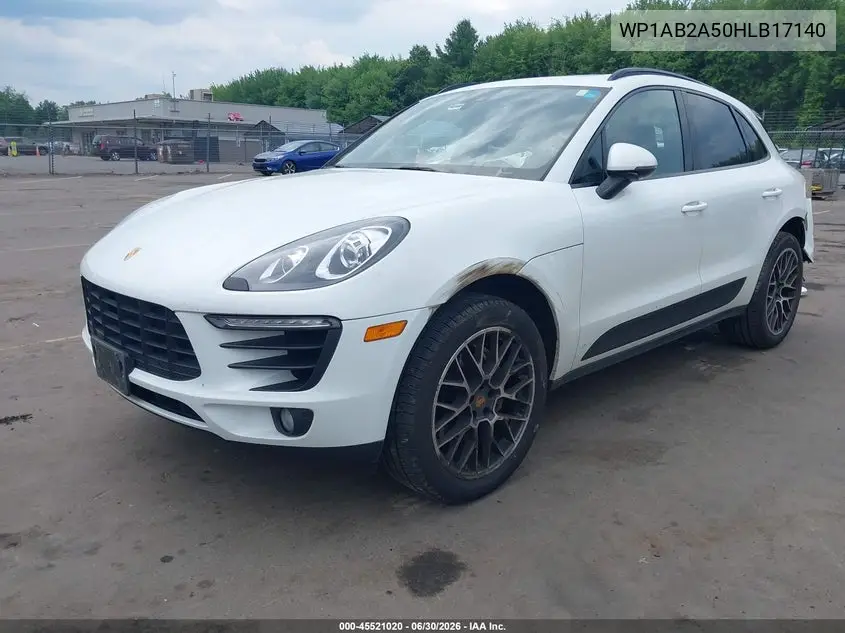 2017 Porsche Macan S VIN: WP1AB2A50HLB17140 Lot: 45521020