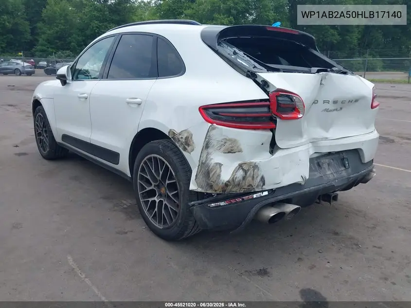 2017 Porsche Macan S VIN: WP1AB2A50HLB17140 Lot: 45521020