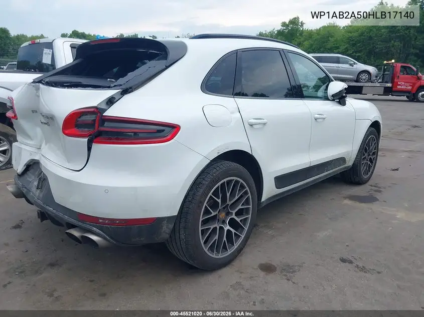 2017 Porsche Macan S VIN: WP1AB2A50HLB17140 Lot: 45521020