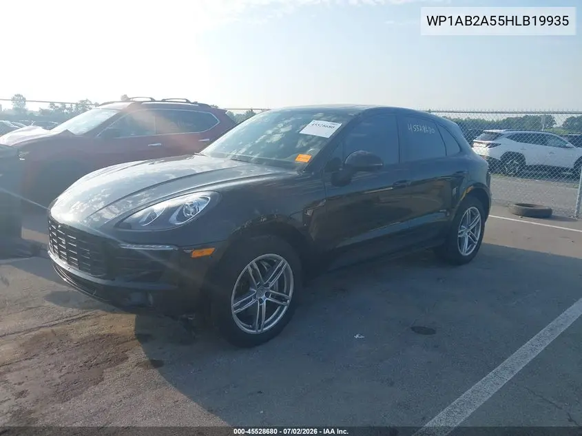 2017 Porsche Macan S VIN: WP1AB2A55HLB19935 Lot: 45528680