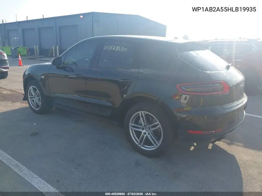 2017 Porsche Macan S VIN: WP1AB2A55HLB19935 Lot: 45528680