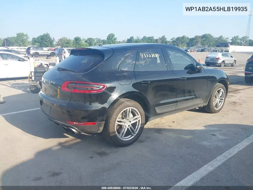 2017 Porsche Macan S VIN: WP1AB2A55HLB19935 Lot: 45528680
