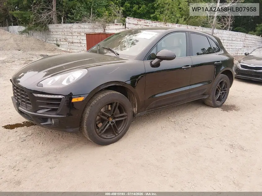 2017 Porsche Macan VIN: WP1AA2A58HLB07958 Lot: 45615193