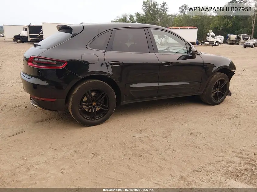 2017 Porsche Macan VIN: WP1AA2A58HLB07958 Lot: 45615193