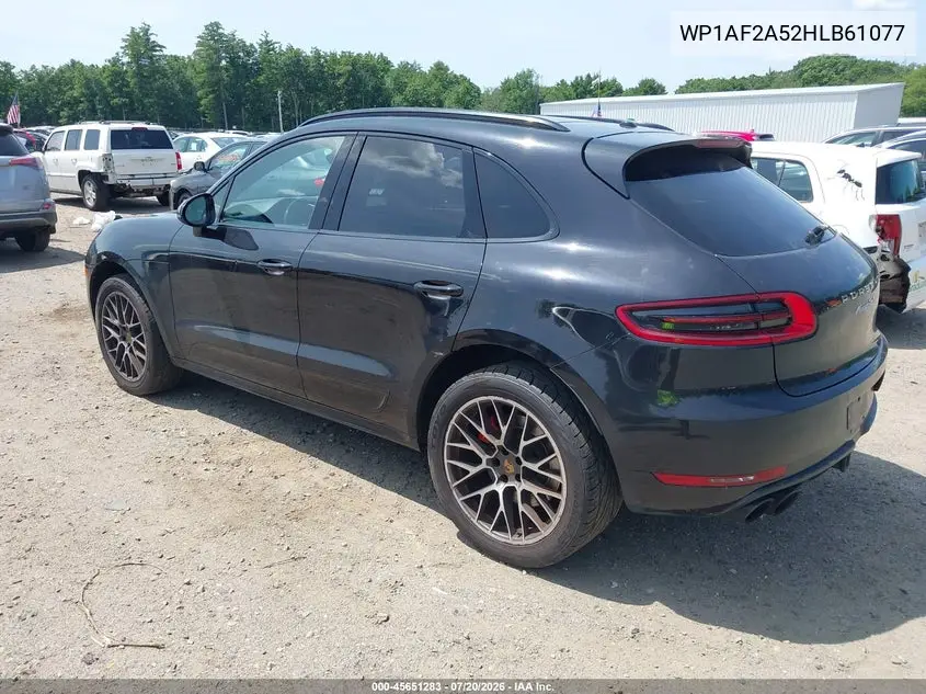 2017 Porsche Macan Turbo VIN: WP1AF2A52HLB61077 Lot: 45651283