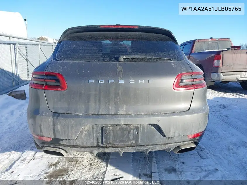2018 Porsche Macan Sport Edition VIN: WP1AA2A51JLB05765 Lot: 12546250
