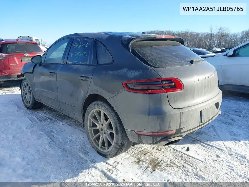 2018 Porsche Macan Sport Edition VIN: WP1AA2A51JLB05765 Lot: 12546250
