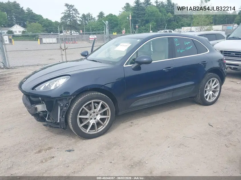 2018 Porsche Macan S VIN: WP1AB2A54JLB32214 Lot: 45244357