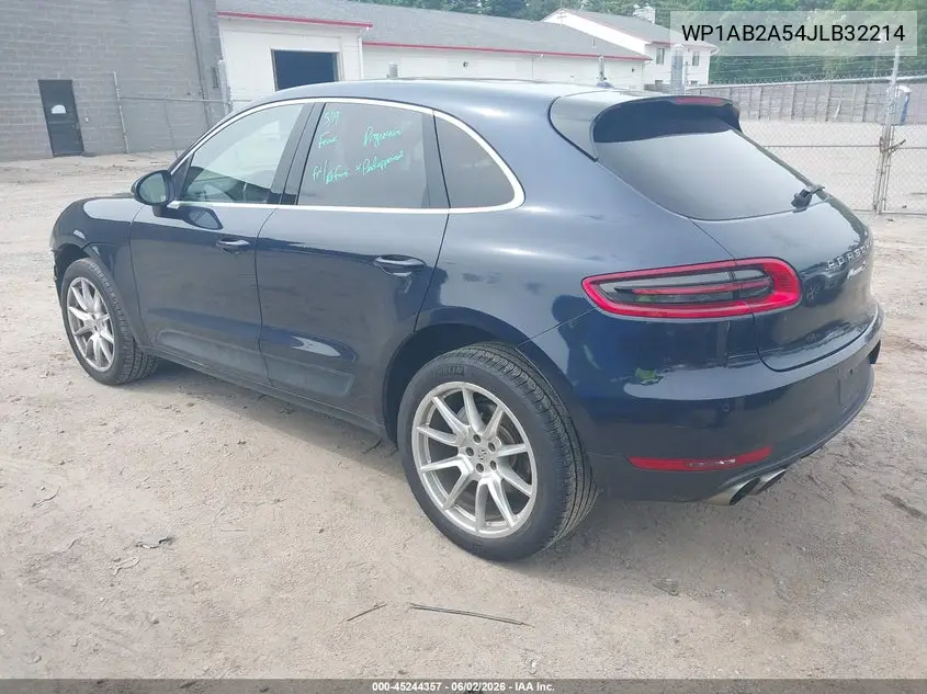 2018 Porsche Macan S VIN: WP1AB2A54JLB32214 Lot: 45244357