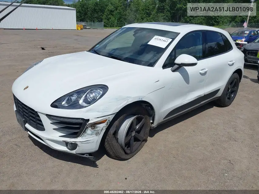 2018 Porsche Macan VIN: WP1AA2A51JLB01098 Lot: 45282462