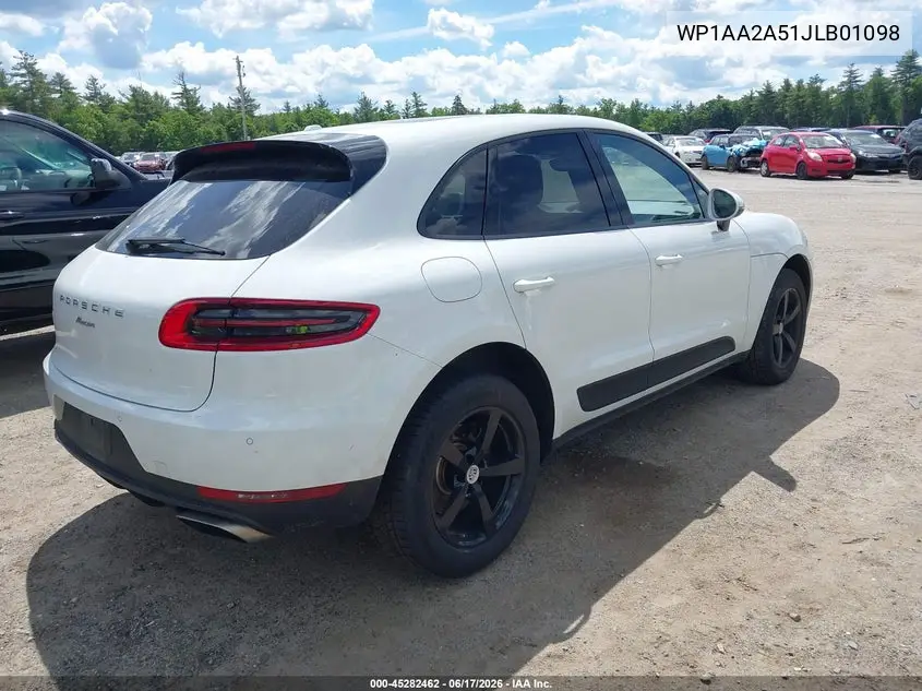 2018 Porsche Macan VIN: WP1AA2A51JLB01098 Lot: 45282462