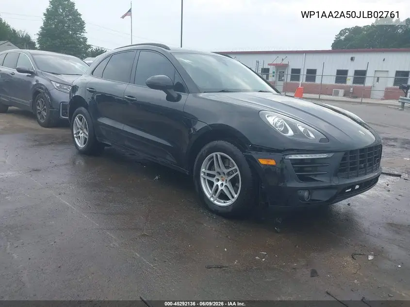 2018 Porsche Macan VIN: WP1AA2A50JLB02761 Lot: 45292136