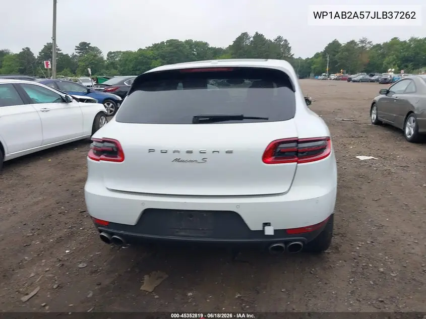 2018 Porsche Macan S VIN: WP1AB2A57JLB37262 Lot: 45352819