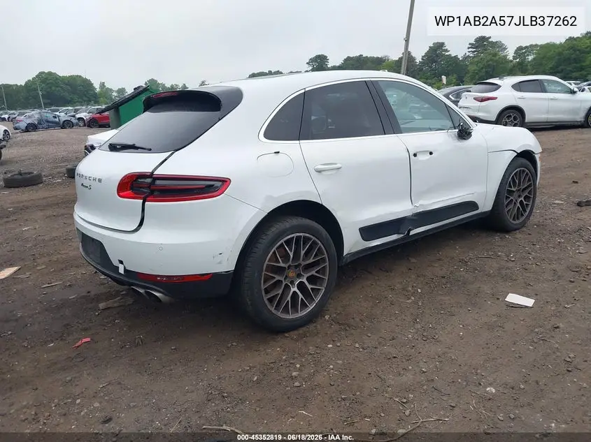 2018 Porsche Macan S VIN: WP1AB2A57JLB37262 Lot: 45352819