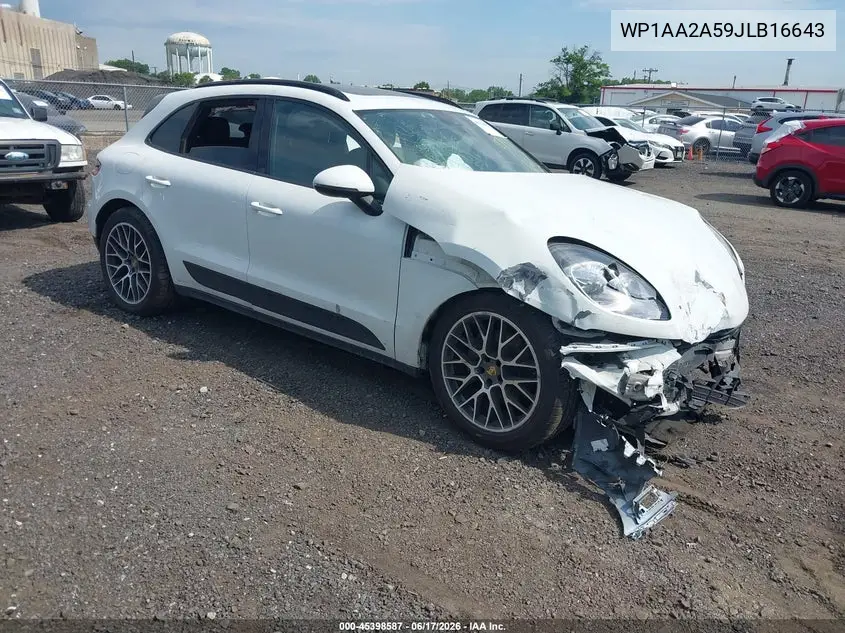 2018 Porsche Macan Sport Edition VIN: WP1AA2A59JLB16643 Lot: 45398587