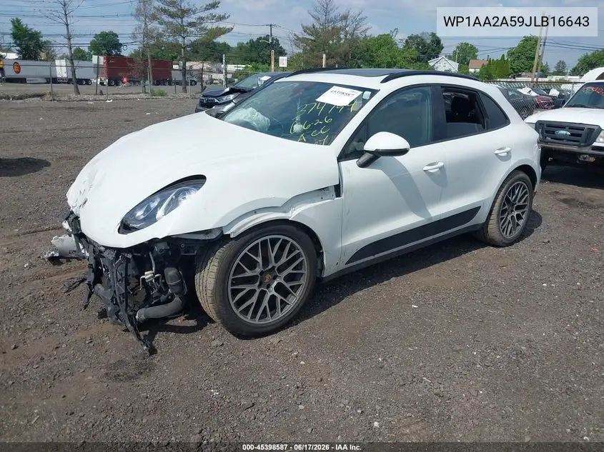 2018 Porsche Macan Sport Edition VIN: WP1AA2A59JLB16643 Lot: 45398587