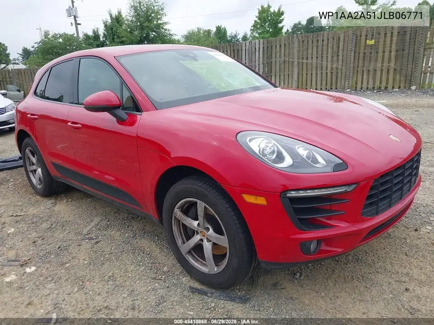 2018 Porsche Macan VIN: WP1AA2A51JLB06771 Lot: 45410868