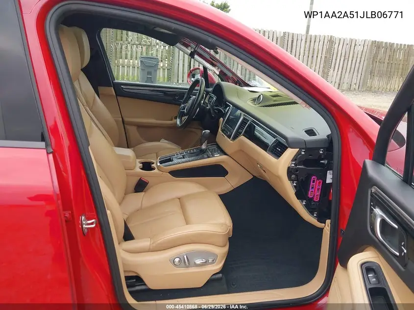 2018 Porsche Macan VIN: WP1AA2A51JLB06771 Lot: 45410868