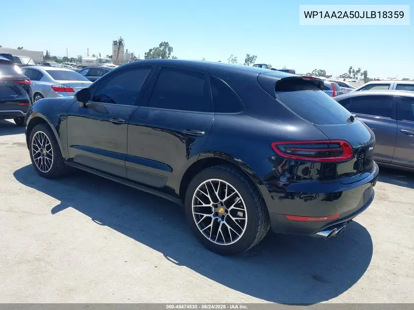 2018 Porsche Macan Sport Edition VIN: WP1AA2A50JLB18359 Lot: 45474530