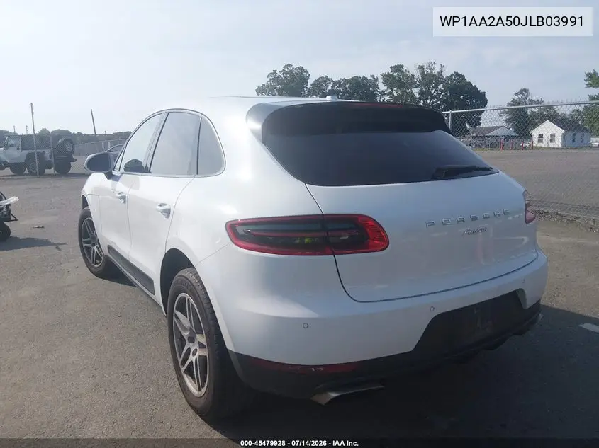 2018 Porsche Macan VIN: WP1AA2A50JLB03991 Lot: 45479928