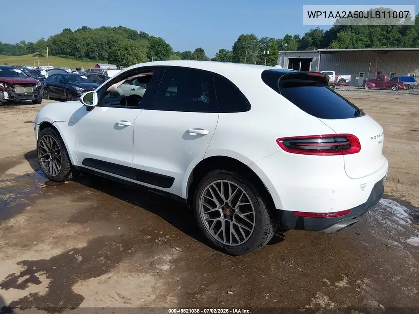 2018 Porsche Macan VIN: WP1AA2A50JLB11007 Lot: 45521038