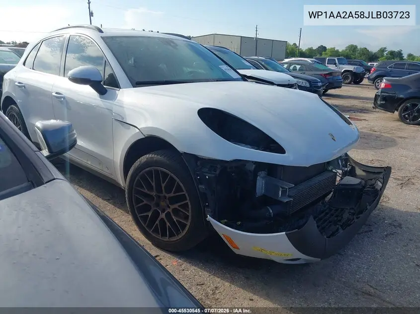 2018 Porsche Macan VIN: WP1AA2A58JLB03723 Lot: 45530545