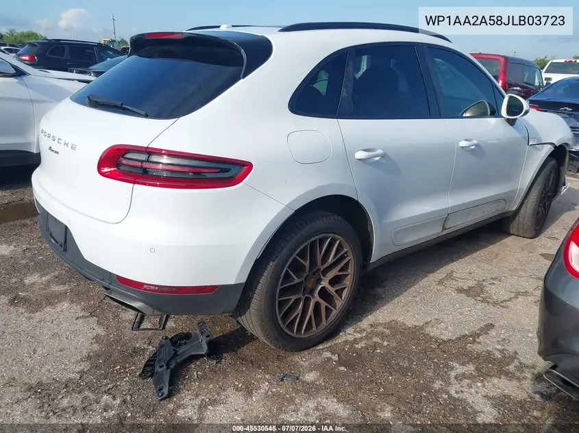 2018 Porsche Macan VIN: WP1AA2A58JLB03723 Lot: 45530545
