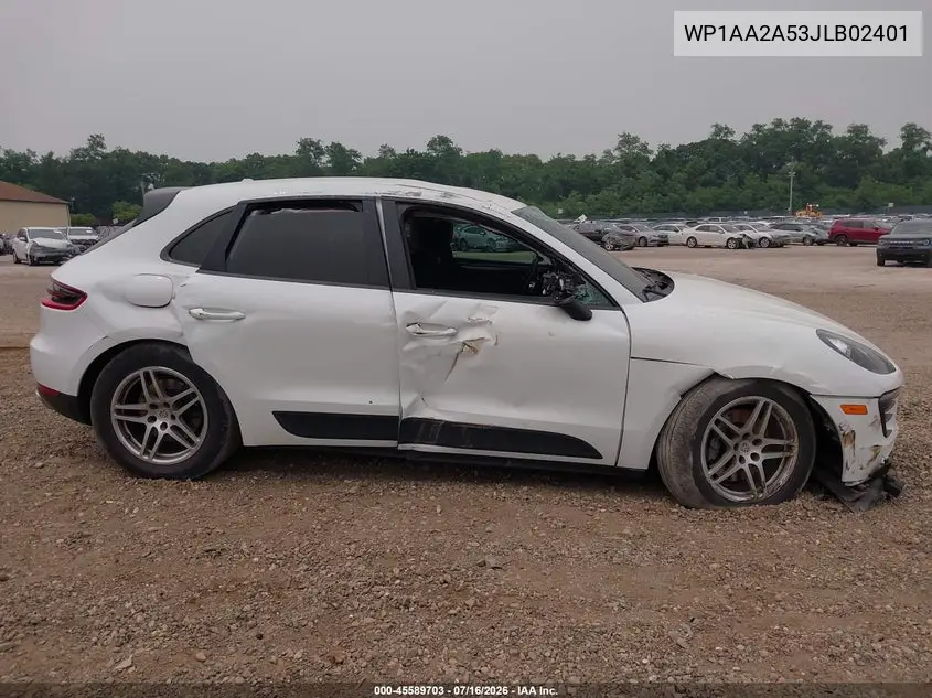 2018 Porsche Macan VIN: WP1AA2A53JLB02401 Lot: 45589703