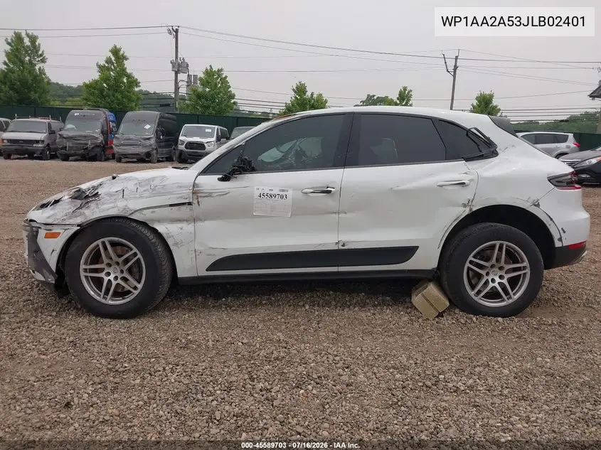2018 Porsche Macan VIN: WP1AA2A53JLB02401 Lot: 45589703