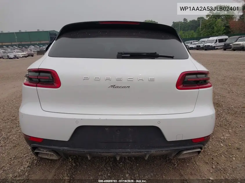 2018 Porsche Macan VIN: WP1AA2A53JLB02401 Lot: 45589703