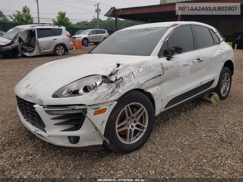 2018 Porsche Macan VIN: WP1AA2A53JLB02401 Lot: 45589703