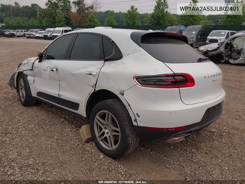 2018 Porsche Macan VIN: WP1AA2A53JLB02401 Lot: 45589703