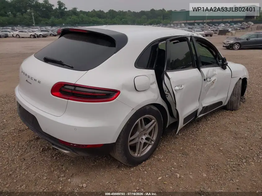 2018 Porsche Macan VIN: WP1AA2A53JLB02401 Lot: 45589703