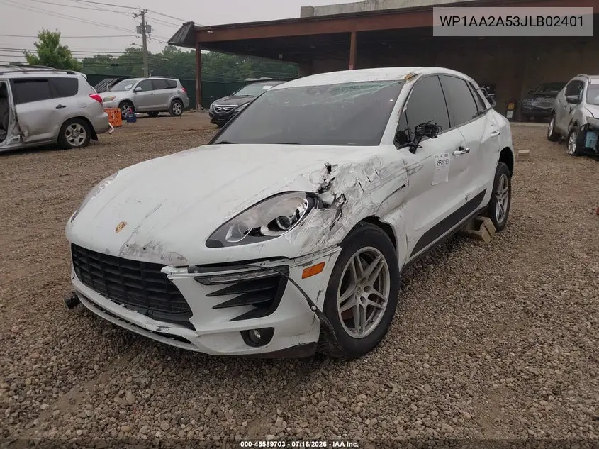 2018 Porsche Macan VIN: WP1AA2A53JLB02401 Lot: 45589703