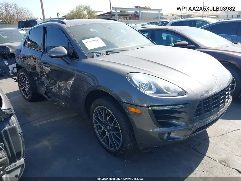 2018 Porsche Macan VIN: WP1AA2A5XJLB03982 Lot: 45619608